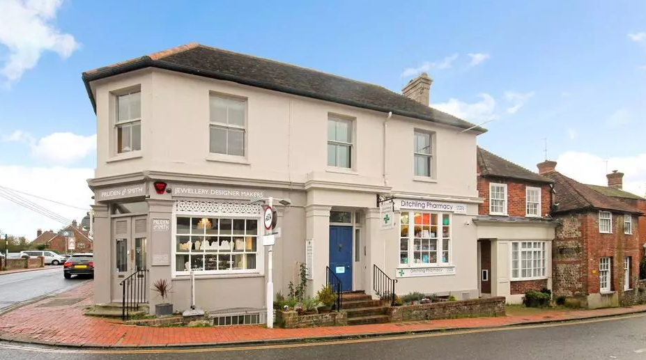 Ditchling Pharmacy storefront on High Street